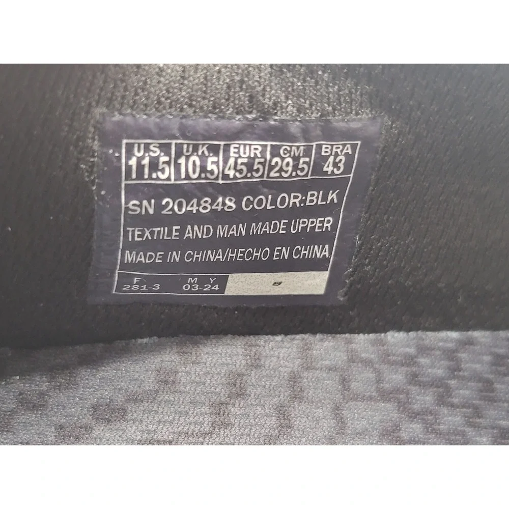 Skechers Cohagen Vierra Relaxed Fit Slip On Black Casual Loafer‎ Shoes 11.5 NWOB